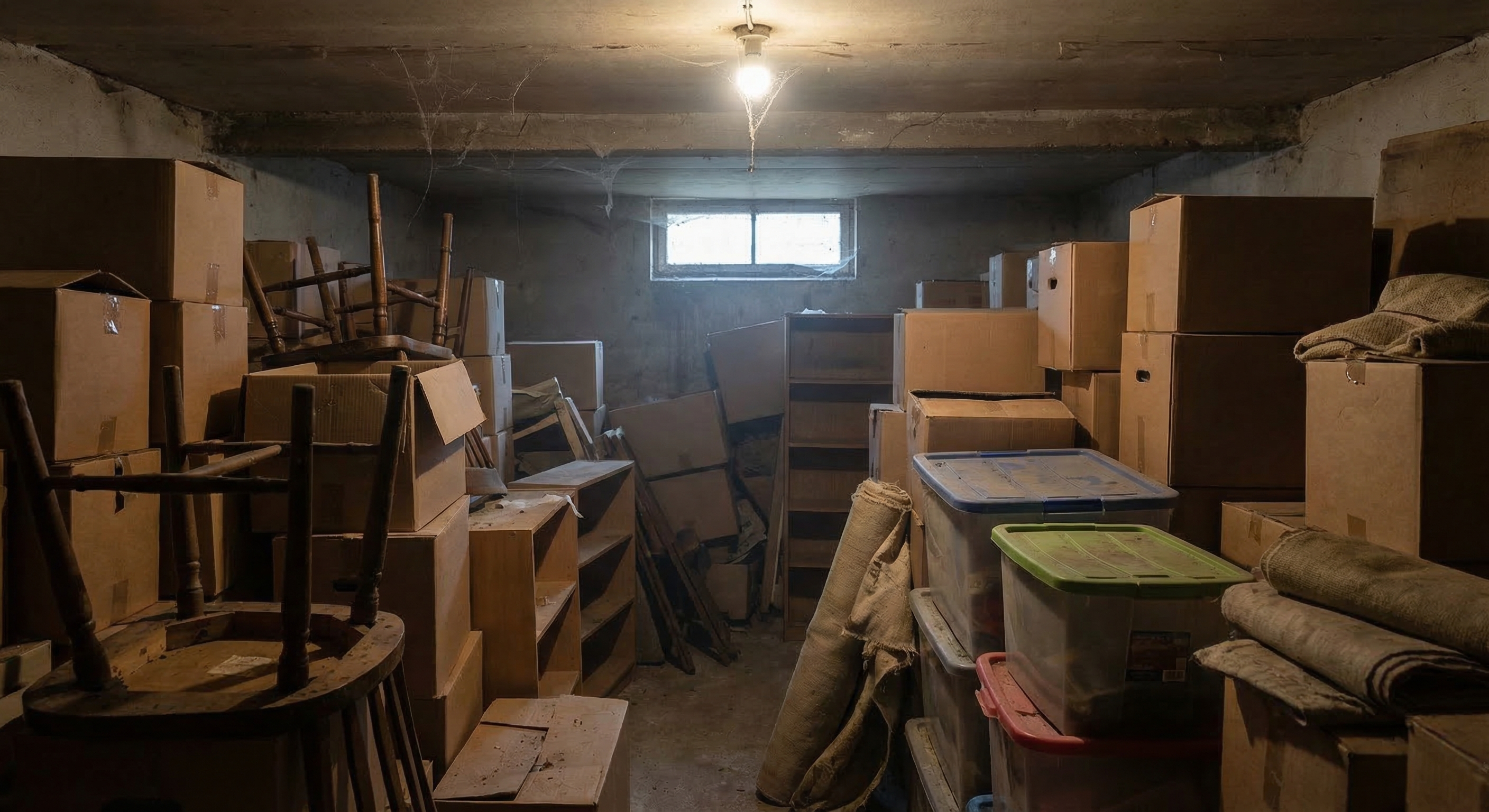 Before - messy garage